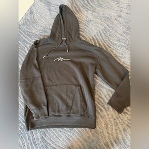 Boohoo man black hoodie